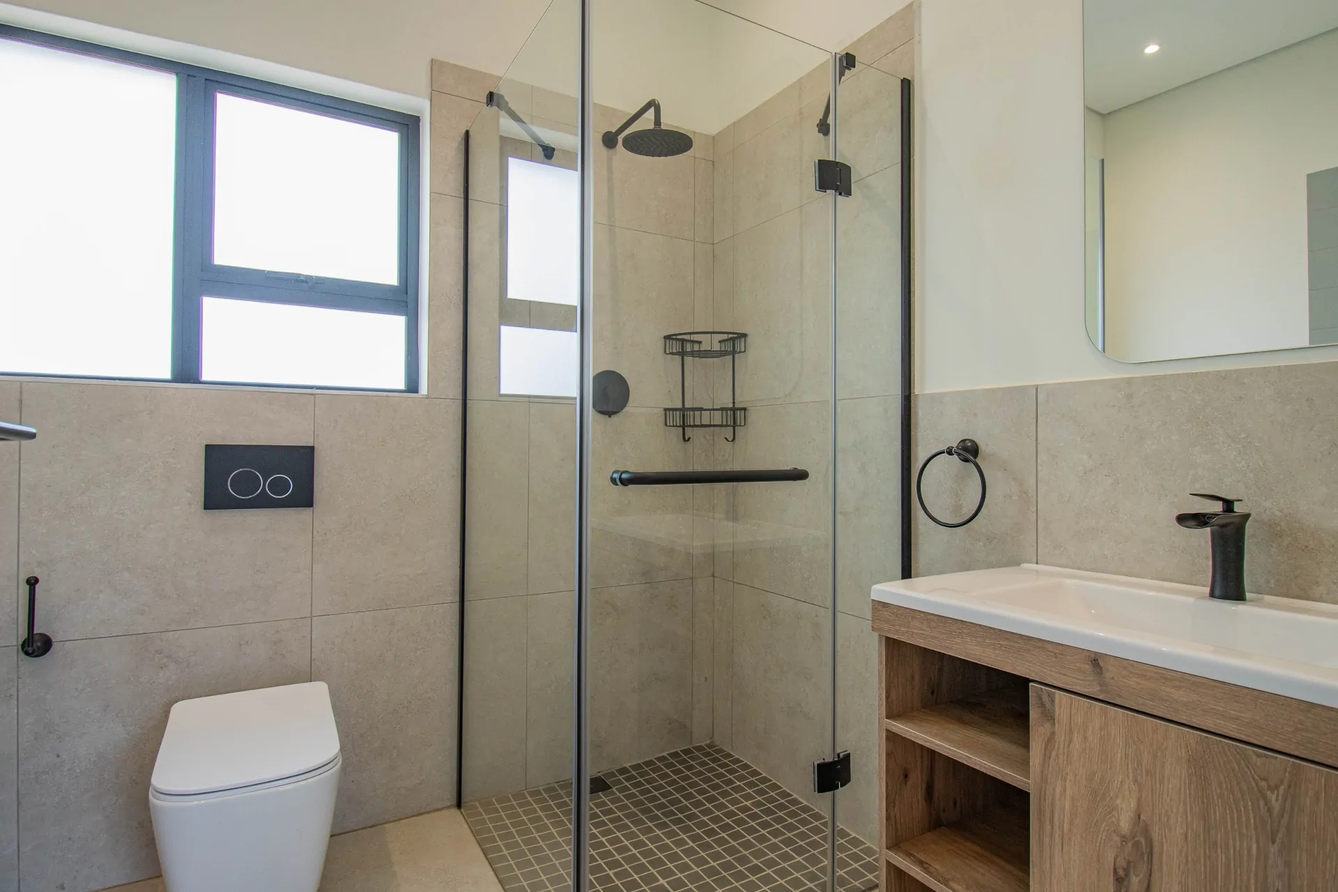 Bathroom with walk-in shower