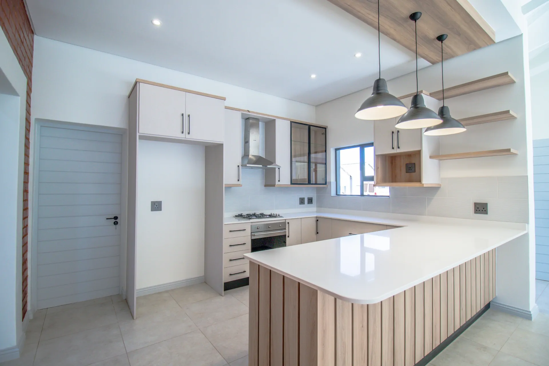 Contemporary kitchen with island